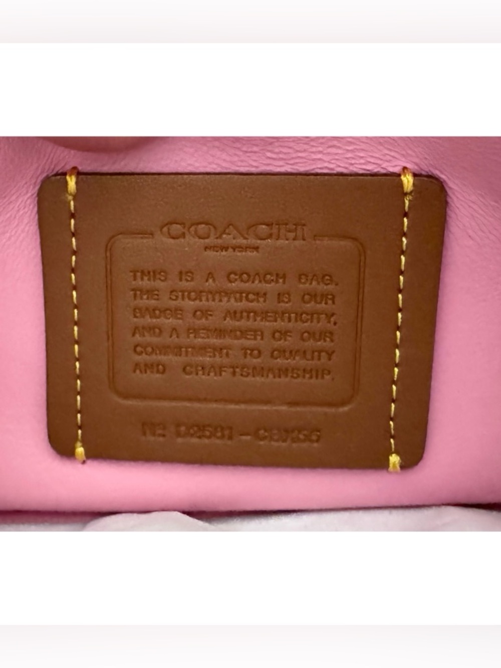 COACH “The Summer I Turned Pretty” Pillow Tabby Shoulder Bag 20, VIVID PINK - Picture 14 of 16
